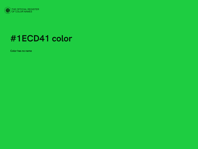 #1ECD41 color image