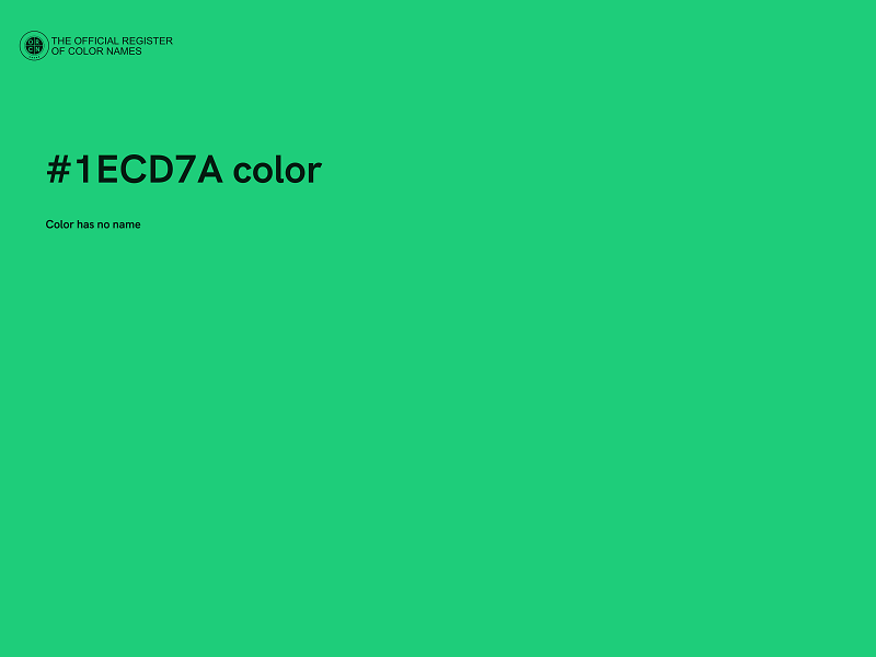 #1ECD7A color image