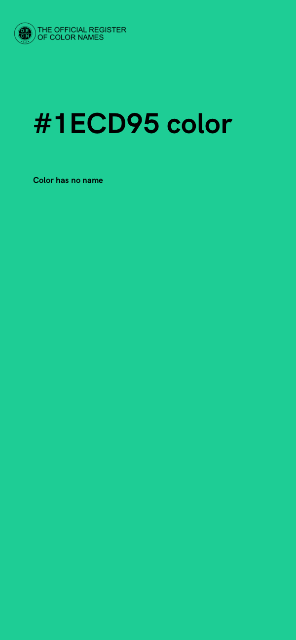 #1ECD95 color image