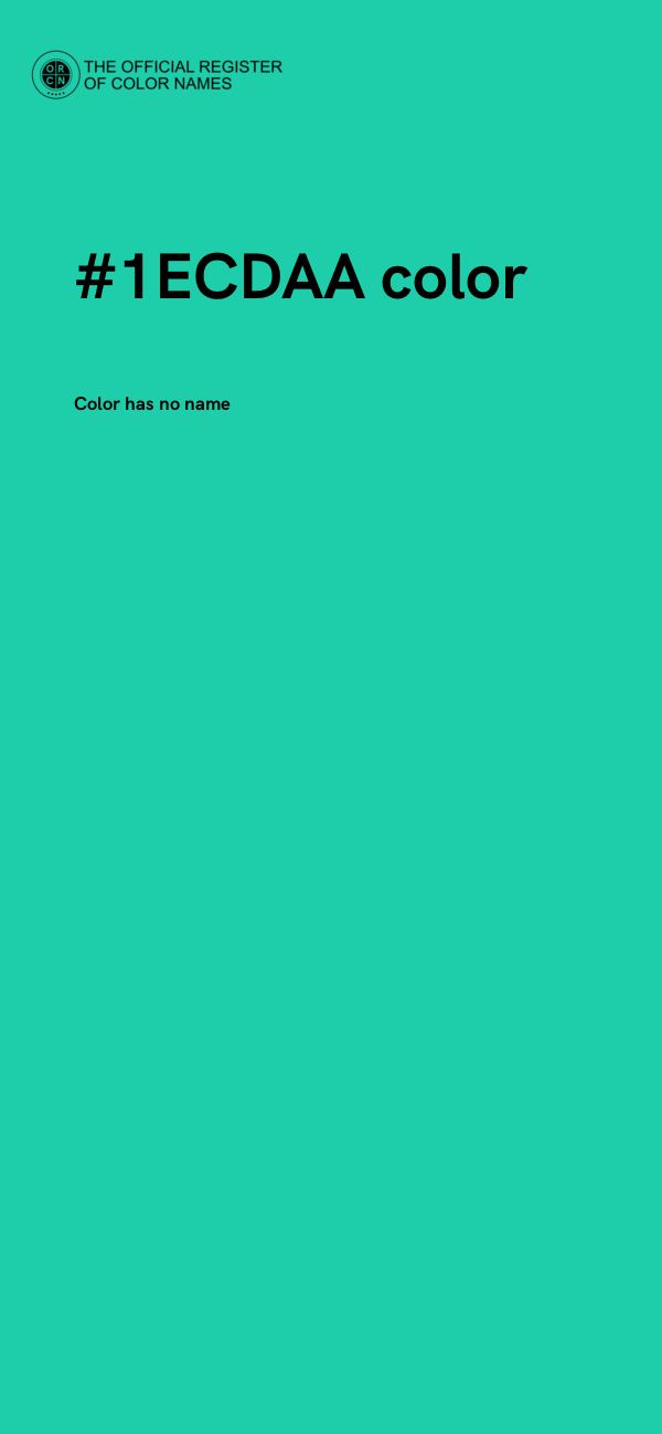 #1ECDAA color image