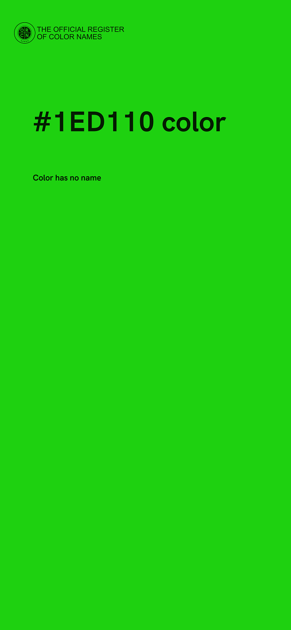 #1ED110 color image