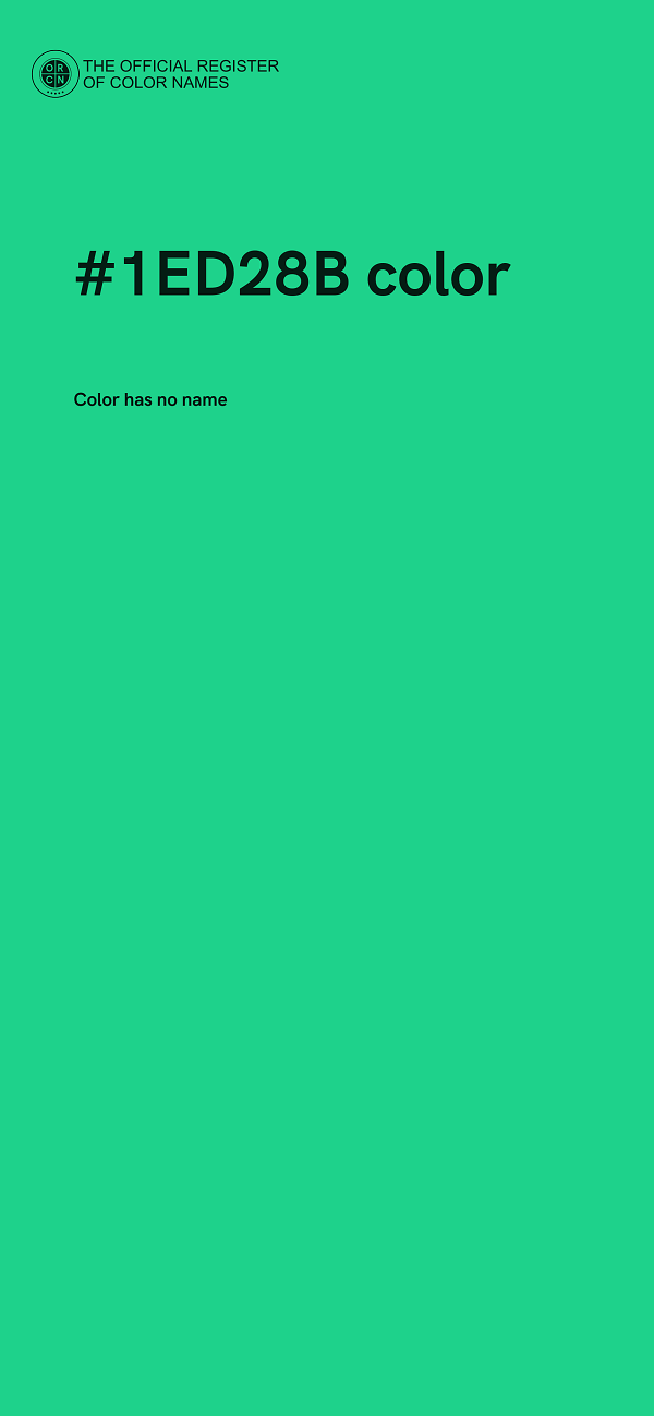 #1ED28B color image