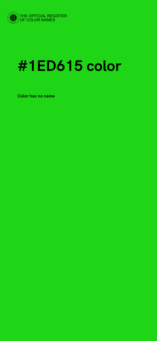 #1ED615 color image