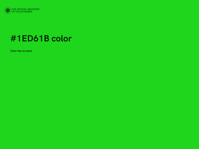 #1ED61B color image