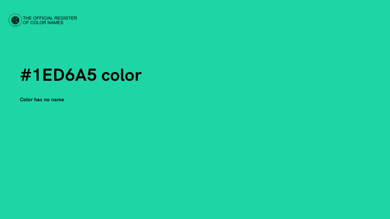 #1ED6A5 color image