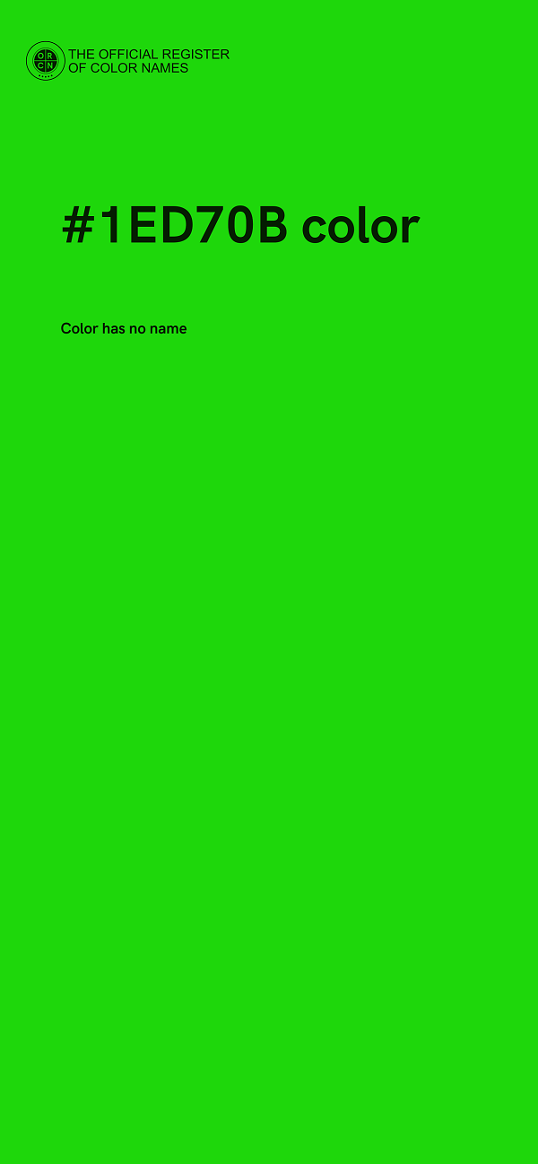#1ED70B color image