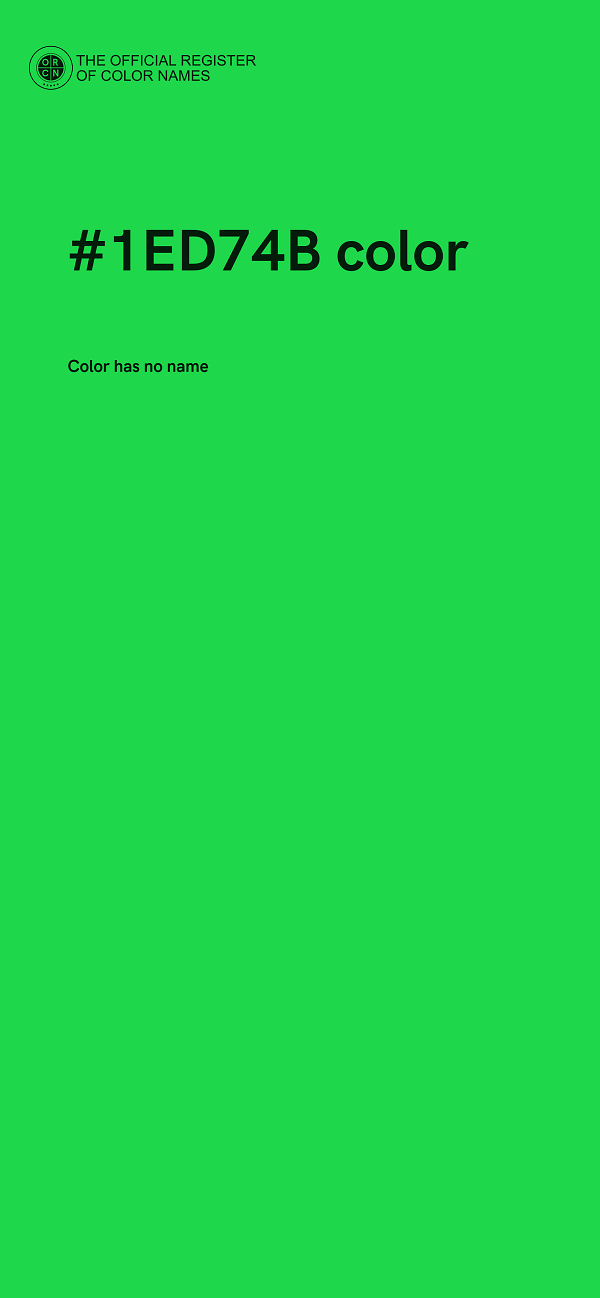 #1ED74B color image