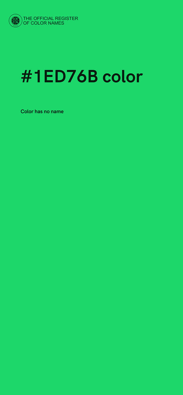 #1ED76B color image