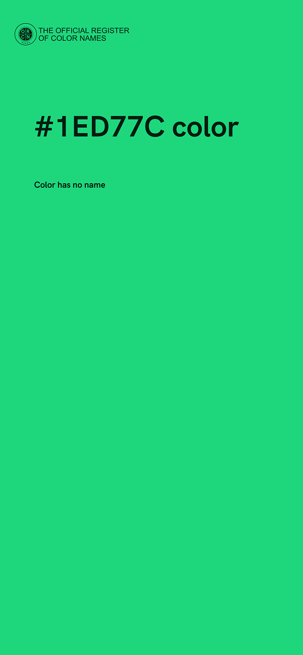 #1ED77C color image
