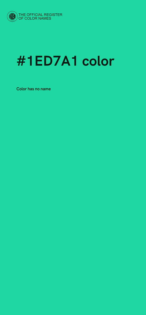 #1ED7A1 color image