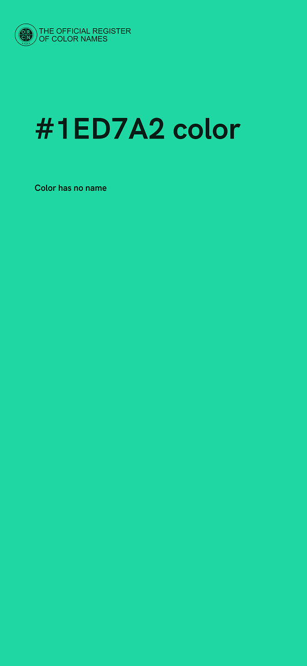 #1ED7A2 color image