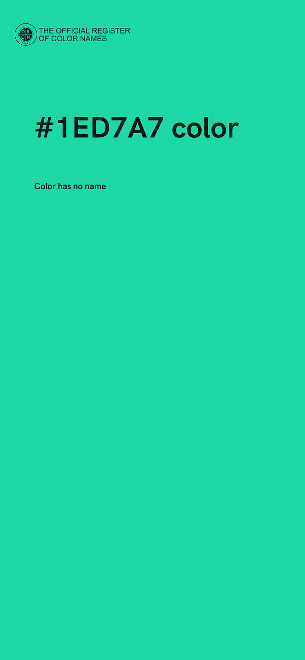 #1ED7A7 color image