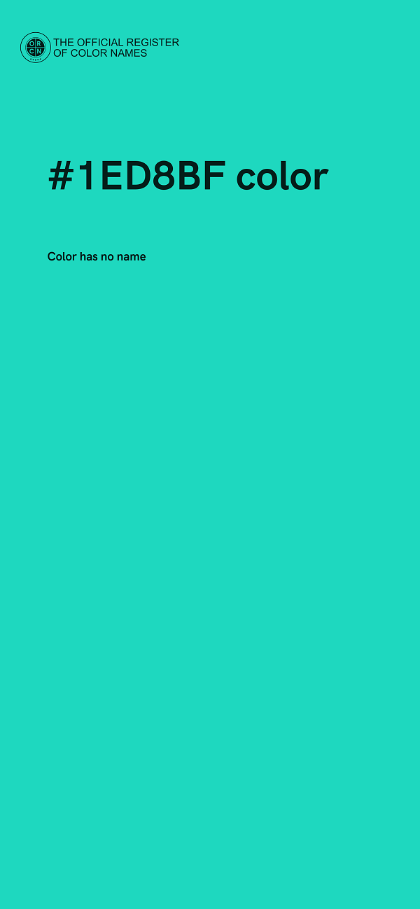 #1ED8BF color image