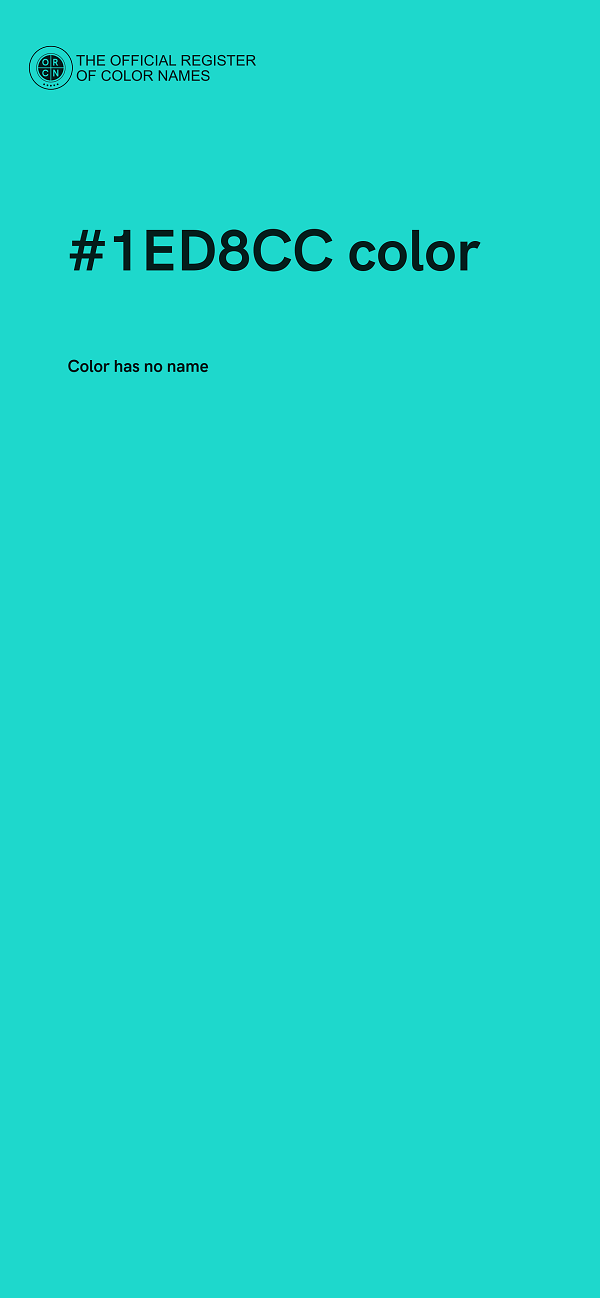 #1ED8CC color image