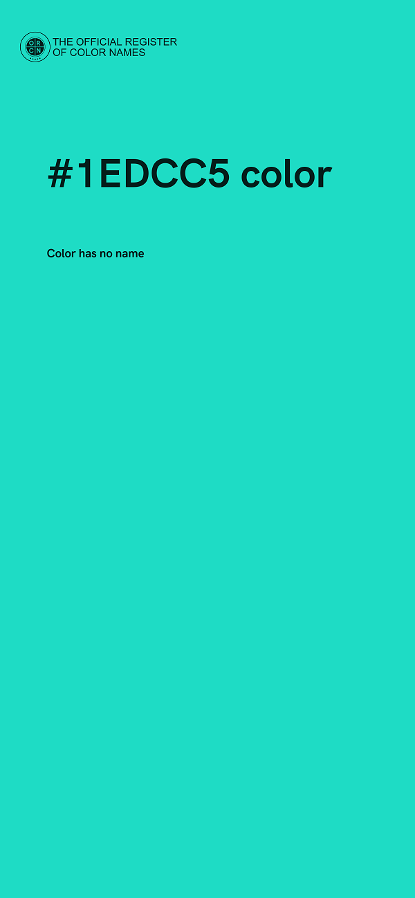 #1EDCC5 color image