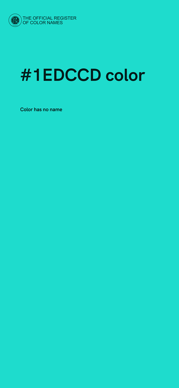 #1EDCCD color image