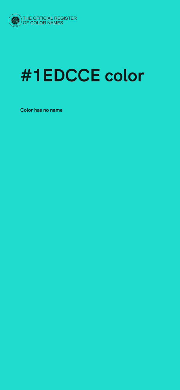 #1EDCCE color image