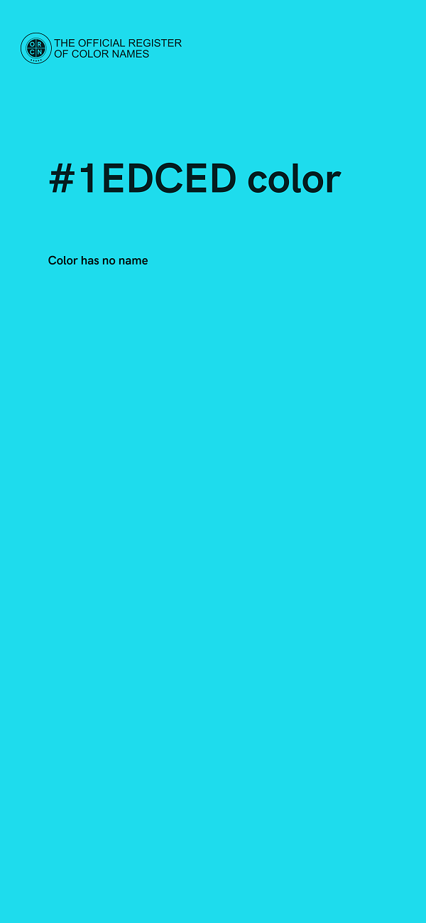 #1EDCED color image