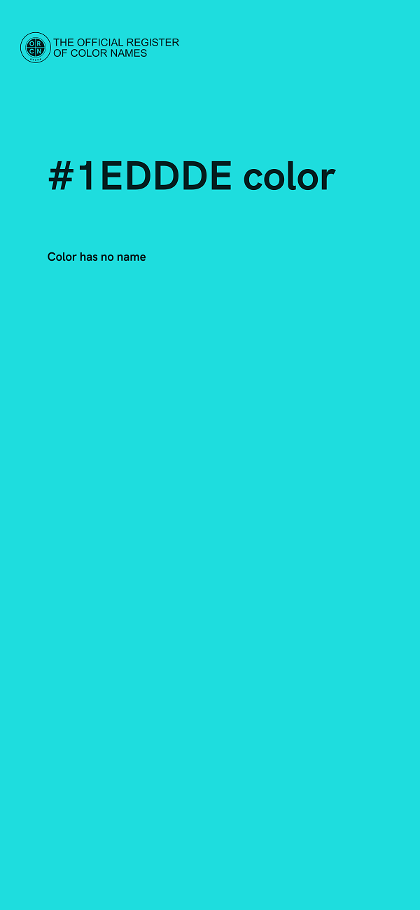 #1EDDDE color image
