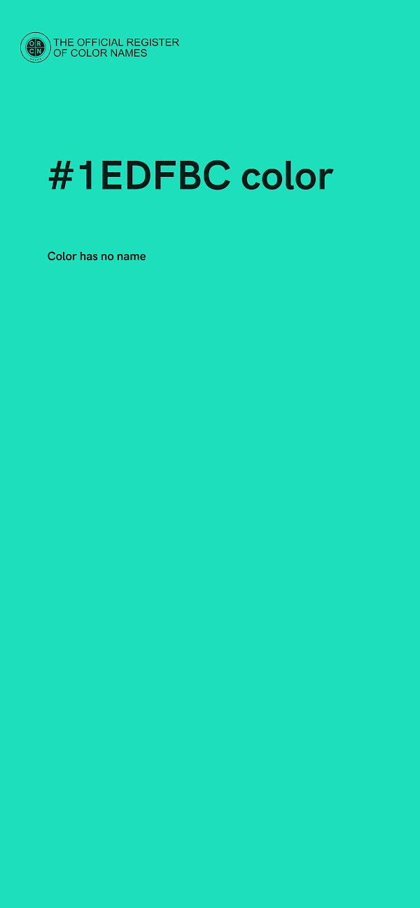 #1EDFBC color image