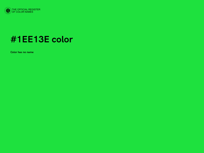 #1EE13E color image