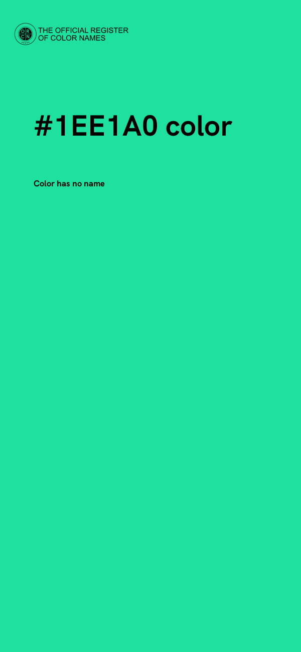 #1EE1A0 color image