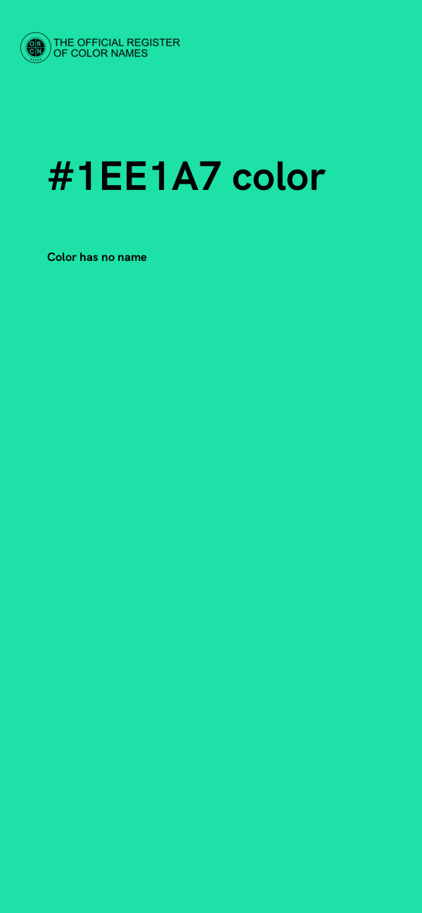 #1EE1A7 color image