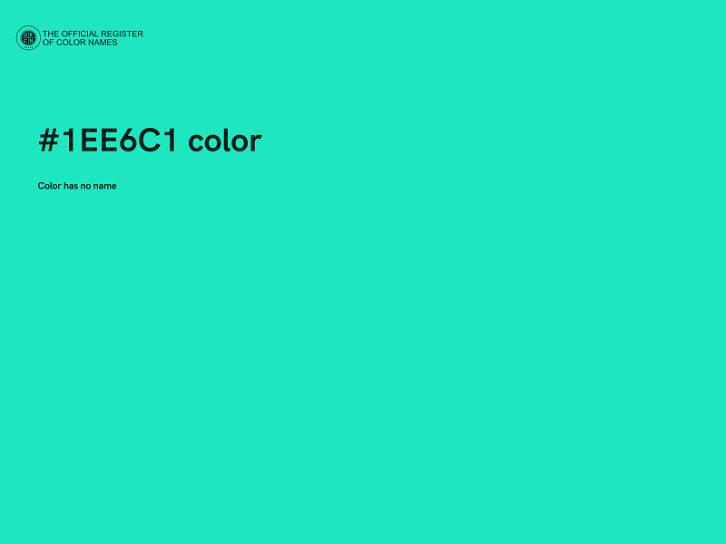 #1EE6C1 color image