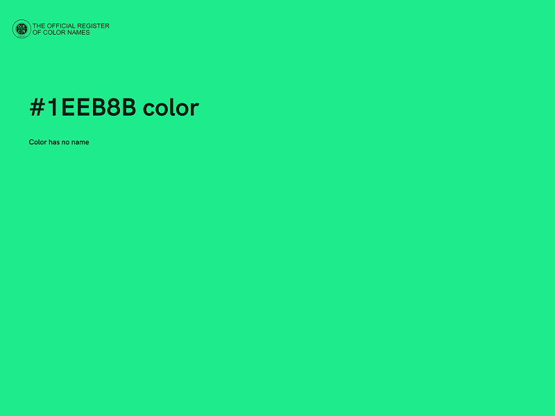 #1EEB8B color image