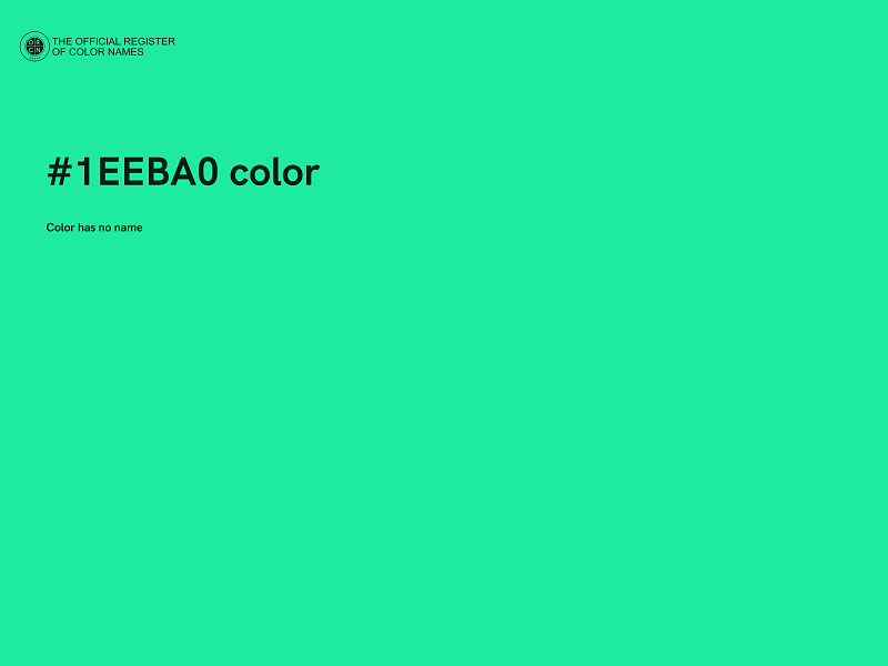 #1EEBA0 color image