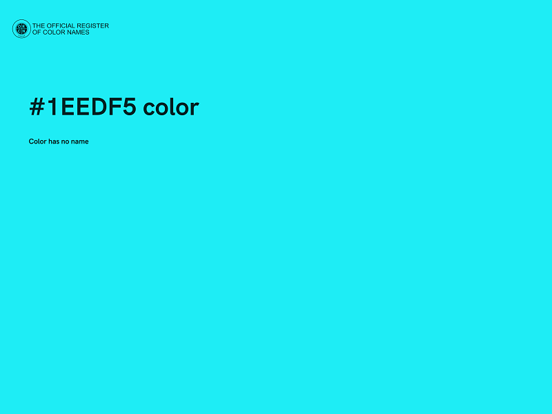 #1EEDF5 color image