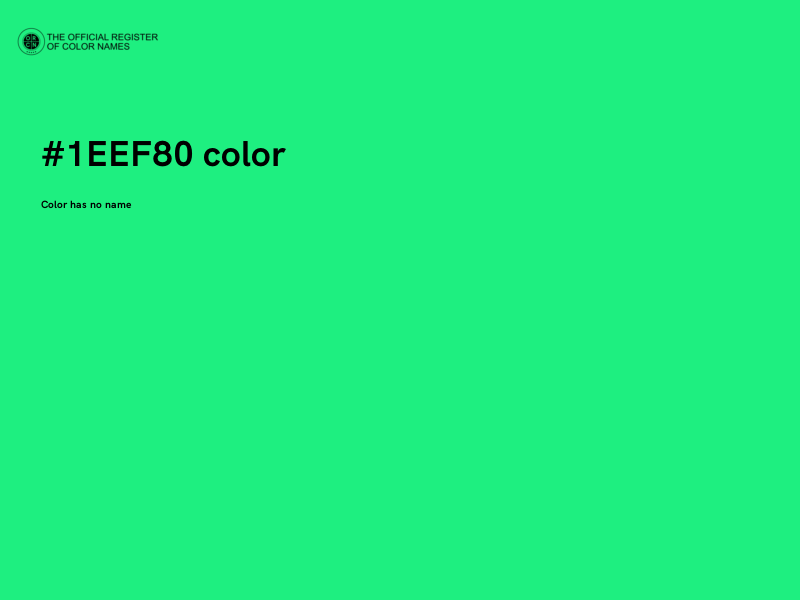 #1EEF80 color image