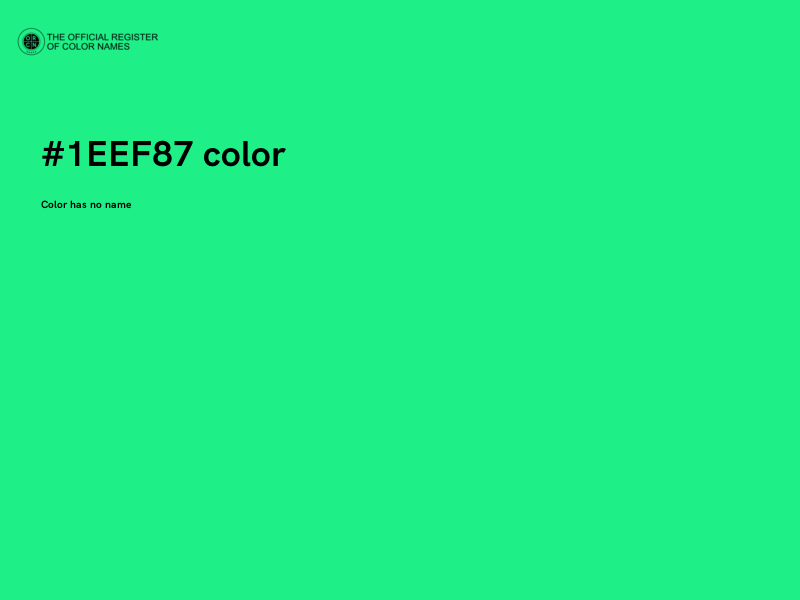 #1EEF87 color image