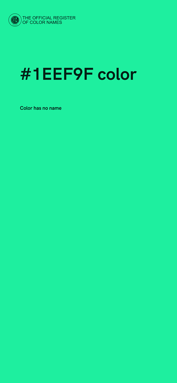 #1EEF9F color image