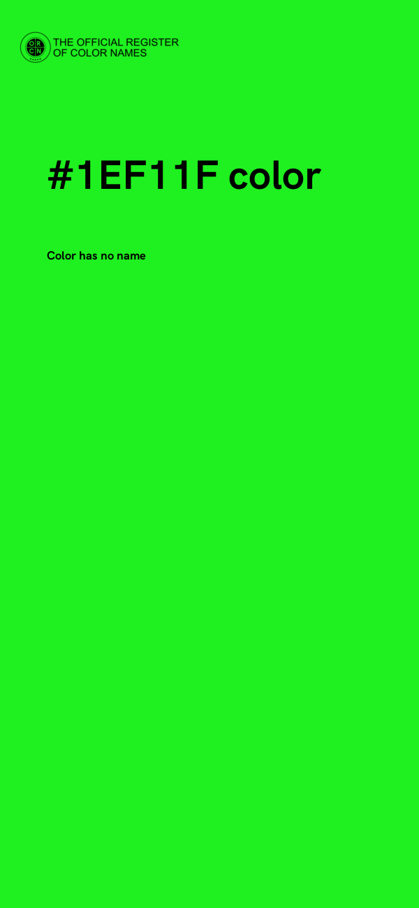 #1EF11F color image