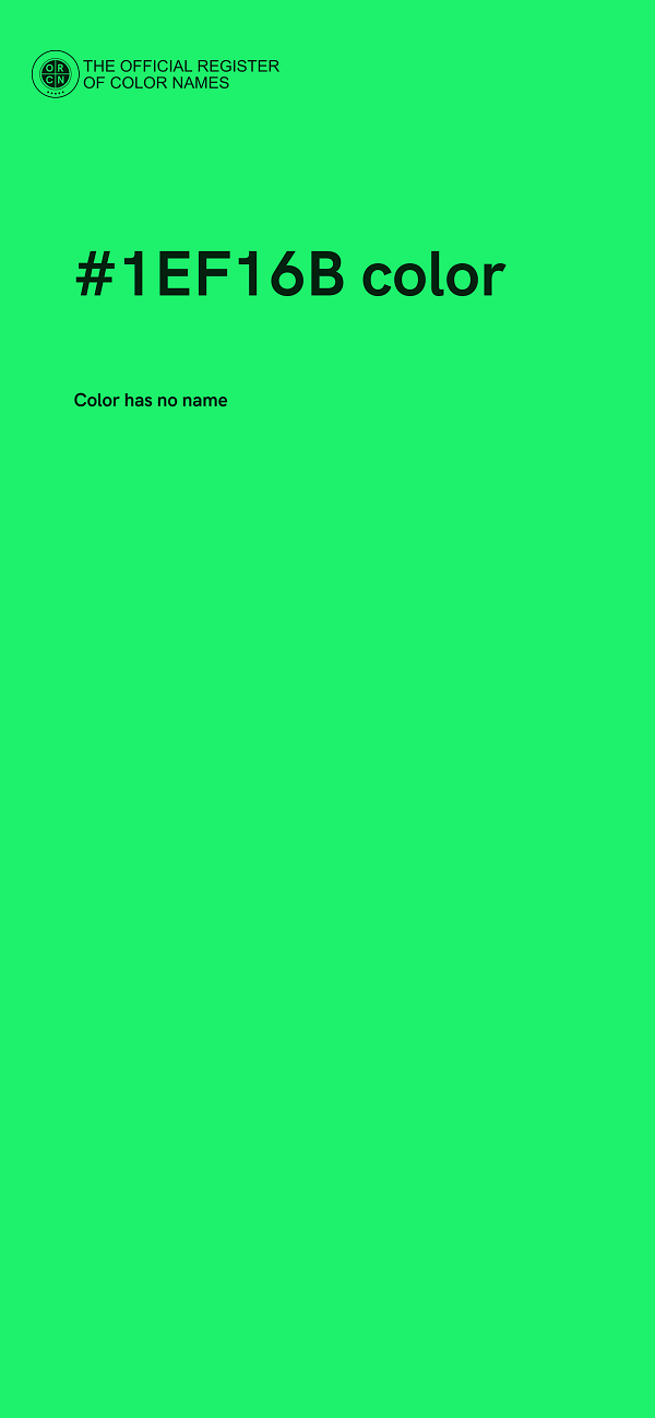 #1EF16B color image