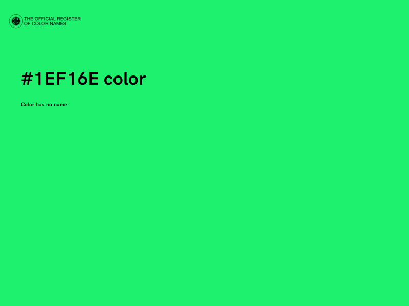 #1EF16E color image