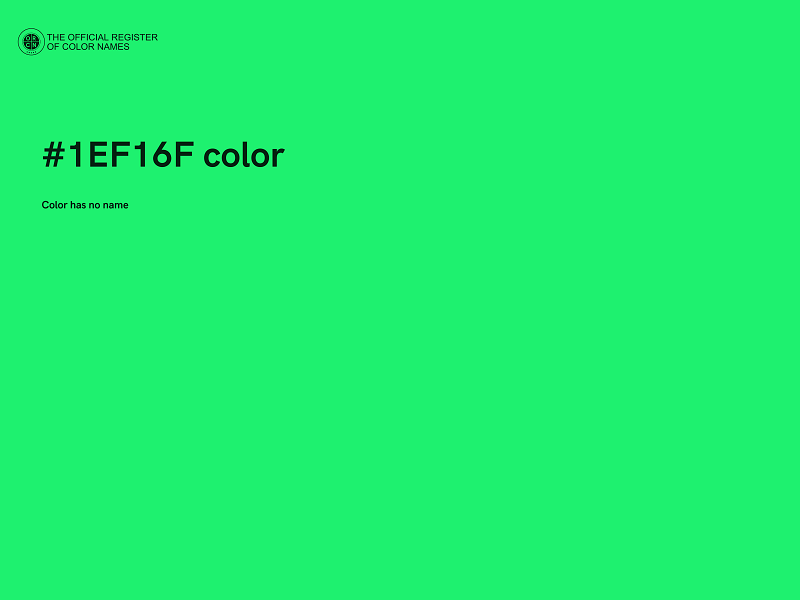 #1EF16F color image