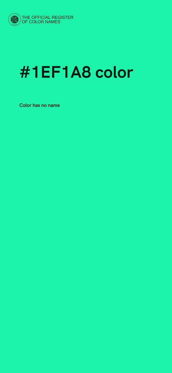 #1EF1A8 color image