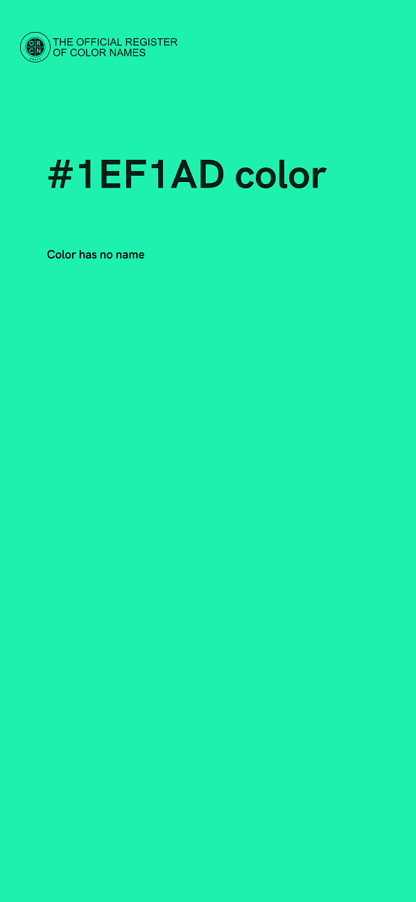 #1EF1AD color image