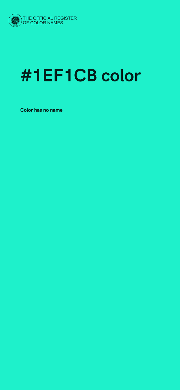#1EF1CB color image