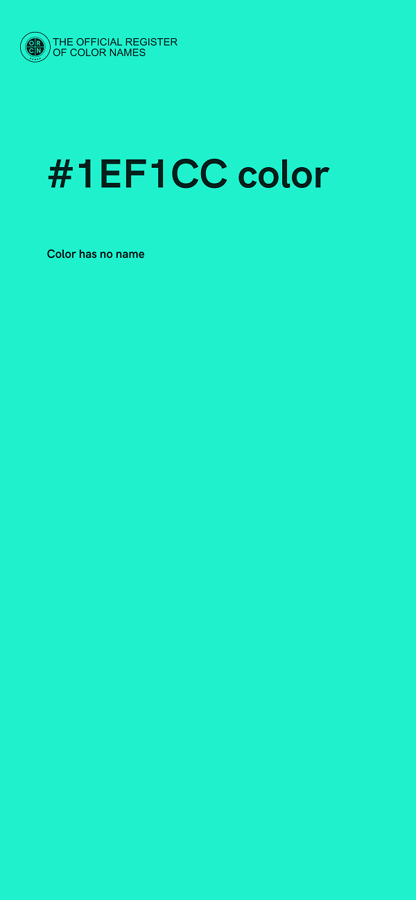 #1EF1CC color image