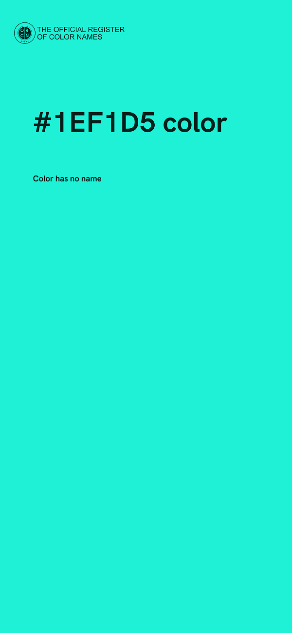 #1EF1D5 color image
