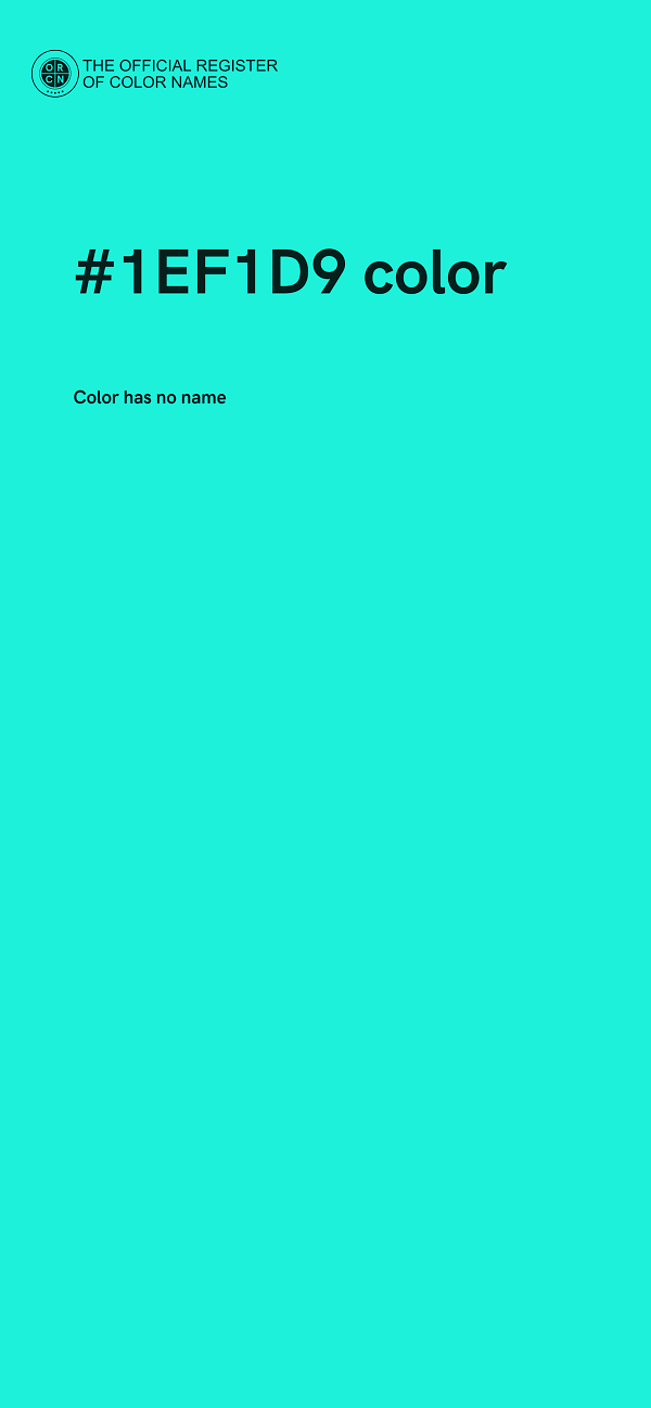 #1EF1D9 color image