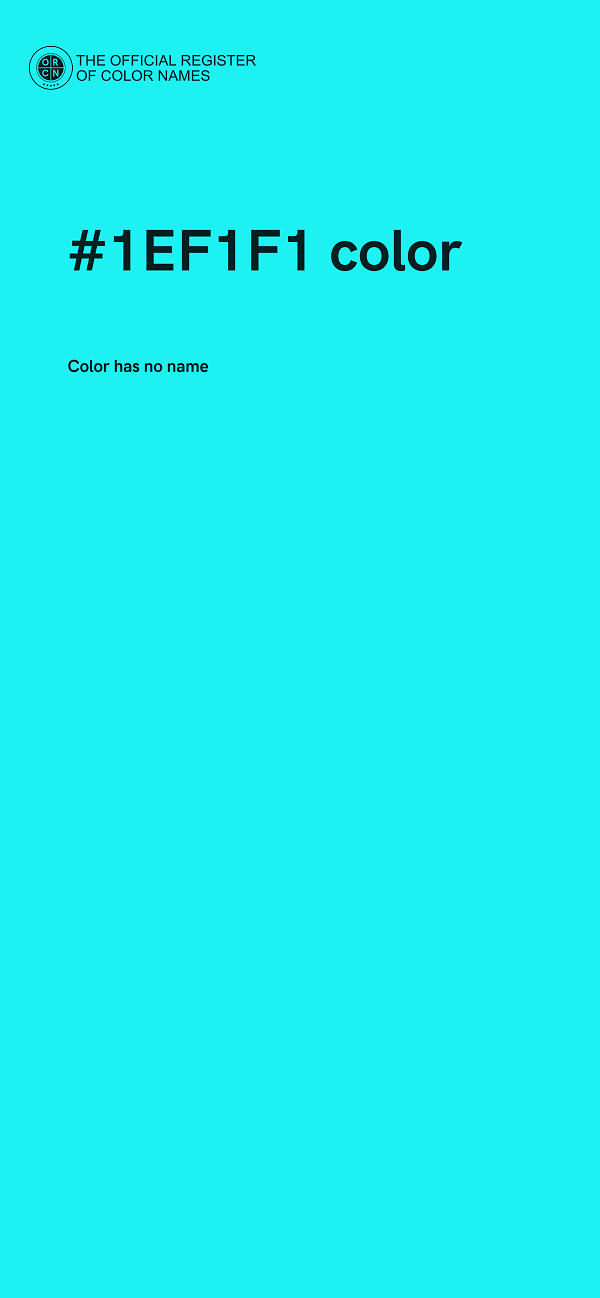 #1EF1F1 color image