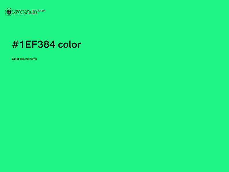 #1EF384 color image