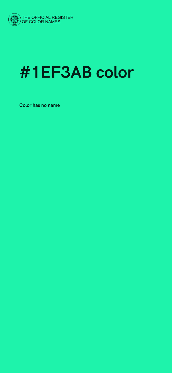 #1EF3AB color image