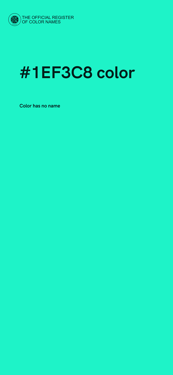#1EF3C8 color image