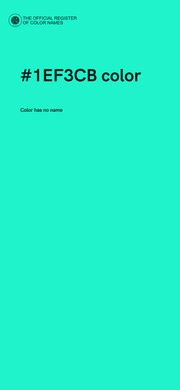 #1EF3CB color image