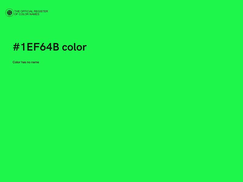 #1EF64B color image